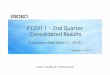 FY2011 2nd Quarter Consolidated Results