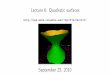 Lecture6: Quadraticsurfaces - IU