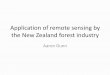 Application of remote sensing by the New Zealand forest 