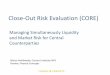 Close-Out Risk Evaluation (CORE)