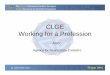 CLGE WorkingforaProfessionWorking for a Profession