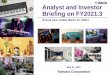 Analyst and Investor Briefing on FY2021 - Global