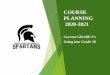 COURSE PLANNING 2020-2021