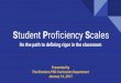 Student Proficiency Scales - Kinnelon Public Schools