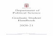 Department of Political Science Graduate Student Handbook 