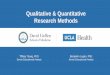 Qualitative & Quantitative Research Methods
