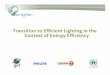 Transition to Efficient Lighting in the Context of Energy 