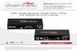 VGA / Audio Extender Single CAT5 / CAT6 with RGB Delay 