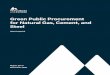 Green Public Procurement for Natural Gas, Cement, and Steel
