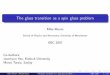 The glass transition as a spin glass problem