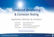 Combined Weathering & Corrosion Testing