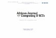 September, 2013 - AFRICAN JOURNAL OF COMPUTING & ICT