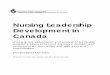 Nursing Leadership Development in Canada