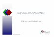 Service Management-IT Runs on Definitions