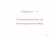 Chapter - 1 Fundamentals of Entrepreneurship