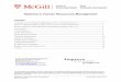 Diploma in Human Resources Management - McGill University
