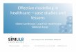 Effective modelling in healthcare –case studies and lessons