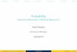Probability - Statistical Methods in Political Research I