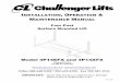 INSTALLATION OPERATION - Challenger Lifts