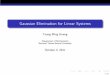 Gaussian Elimination for Linear Systems