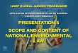 PRESENTATION 5 SCOPE AND CONTENT OF NATIONAL ENVIRONMENTAL LAW
