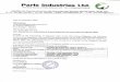 Parle Industries Ltd. - Bombay Stock Exchange