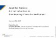 Just the Basics: An Introduction to Ambulatory Care 