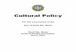 CULTURAL POLICY
