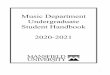 Music Department Undergraduate Student Handbook 2020-2021