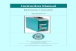 Genesis Ultrasonic Generator-Instruction Manual rev1.1