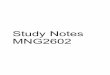 Stu d y Notes MNG2602