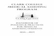 CLARK COLLEGE MEDICAL ASSISTING PROGRAM
