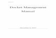 Docket Management Manual - POPA