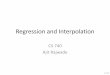 Regression and Interpolation - IIT Bombay