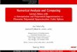 Numerical Analysis and Computing