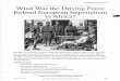 Imperialism in Africa Mini-Q What Was the Driving Force 