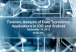 Forensic Analysis of Data Transience Applications in iOS 