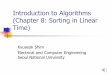 Introduction to Algorithms (Chapter 8: Sorting in Linear Time)