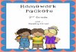 Homework Packets 2 Grade Unit 1 Reading Street Unit 1