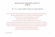 BEHAVIOR BASED SAFETY (BBS) - OISD