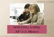 WRITING A DBQ: AP U.S. History - Warren Hills Regional 
