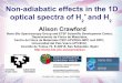 Non-adiabatic effects in the 1D optical spectra of H and H
