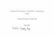 Numerical Analysis / Scientiﬁc Computing