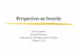 Perspectives on Security - ACM SIGOPS