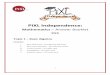PiXL Independence - Maths - A Level - Unit 1 Answer Booklet