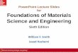 PowerPoint Lecture Slides for Foundations of Materials 