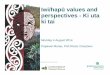 Iwi/hapū values and perspectives - Ki uta ki tai