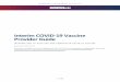 Interim COVID-19 Vaccine Provider Guide