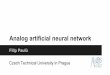 Analog artificial neural network - cw.fel.cvut.cz