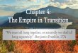 Chapter 4: The Empire in Transition - Rowe's Classes